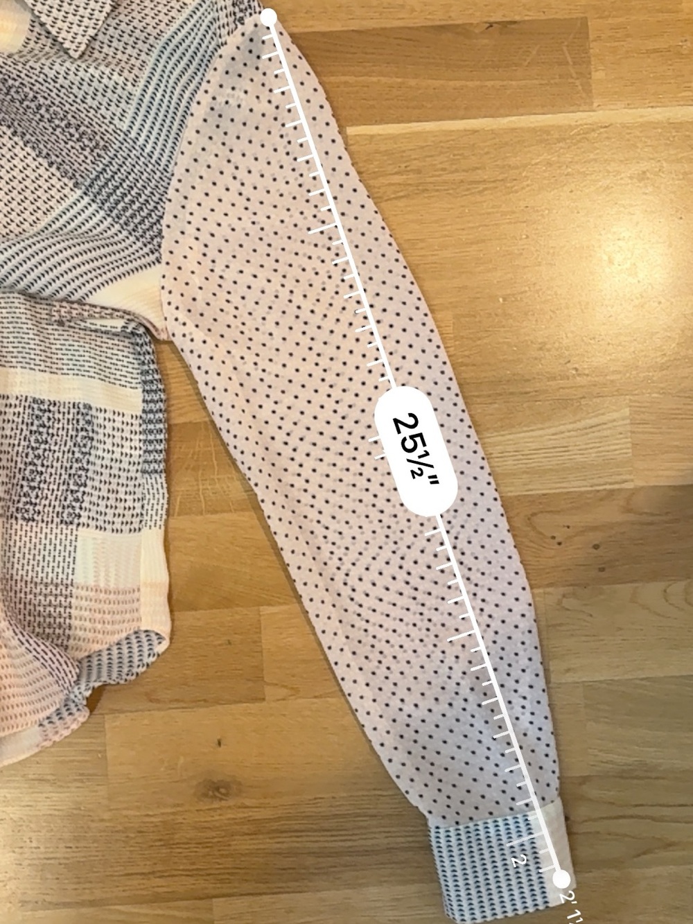 Rose & Olive Cream and Black Patterned Button-Down Blouse - Picture 9 of 9